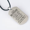 To My Boyfriend Dog Tag Necklace