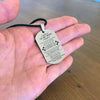 To My Wife Dog Tag Necklace