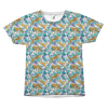 Palm Leaves Cheetah Animal All Over T-Shirt