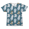White Husky Dog All Over T-Shirt