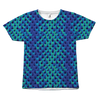 Blue Tale Mermaid All Over T-Shirt