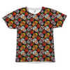 Red Roses Sugar Skull All Over T-Shirt