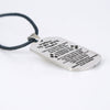 To My Wife Dog Tag Necklace