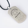 Firefighter Prayer Dog Tag Necklace