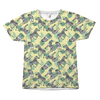 Tropical Leaves Zebra Print Shirt All Over T-Shirt
