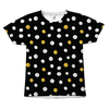 Yellow White Dotted All Over T-Shirt