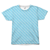 Blue Wave Abstract All Over T-Shirt