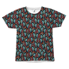 Ornate Peacock Feathers All Over T-Shirt