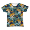 Floral Tigers Animal All Over T-Shirt