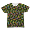 Colorful Peacock Feathers All Over T-Shirt