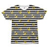 Yellow Anchor Stripes All Over T-Shirt