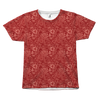 Feiry Red Flowers Floral All Over T-Shirt